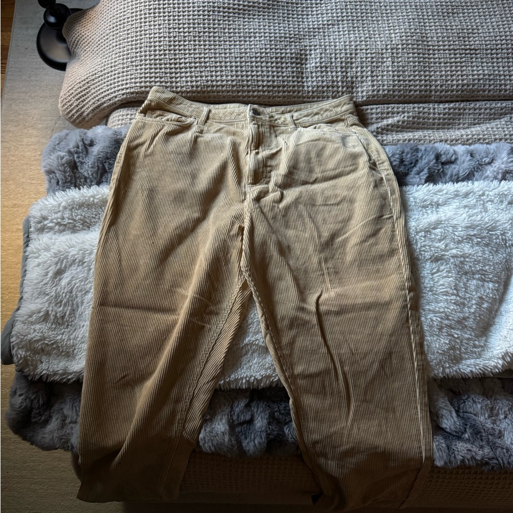 BDG Beige Corduroy Trousers